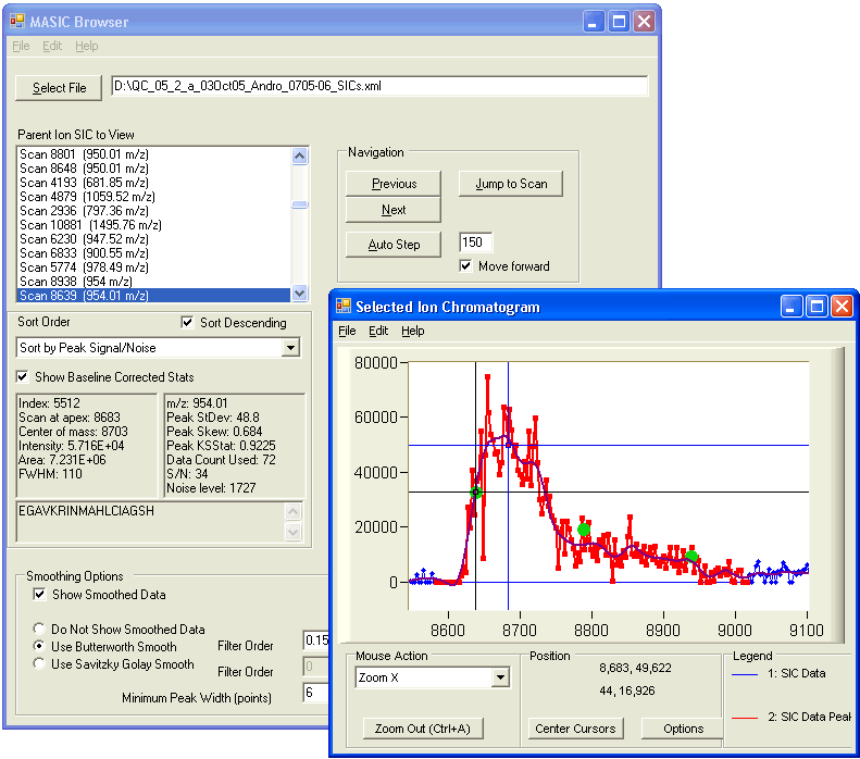 MASIC Results Browser